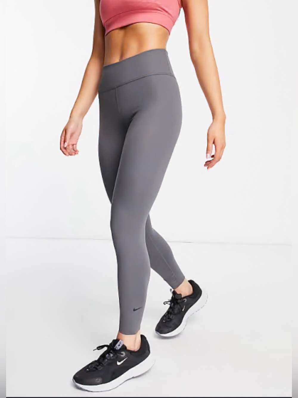 Nike Gray High-Waist Leggings